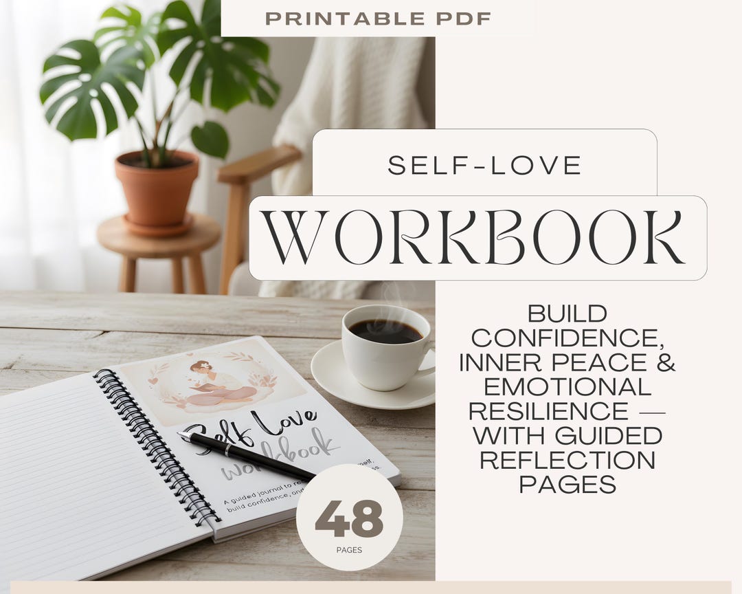 Self Love Workbook | Self Care Journal | Mental Health Planner ...