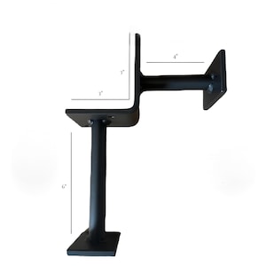 Premium Foot-Rail Bracket  Floor and Wall Mount  Bar Rail Support  Multiple Finishes  DIY Home & Bar Upgrade