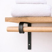 Closet Rod Shelf Bracket – 1 Inch Heavy Duty Steel Support | Open Industrial Closet Organizer