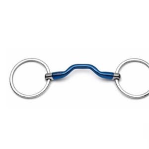 Blue Sweet Iron Dee Ring Snaffle Bit | Stainless Steel Horse Bit | Training Riding Tack | Equestrian Equipment