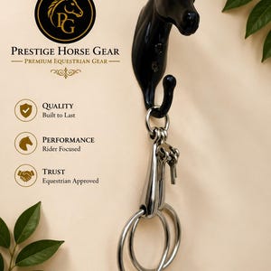 Morso a snodo in acciaio inox con chiavi / Addestramento del cavallo / Attrezzatura per equitazione inglese