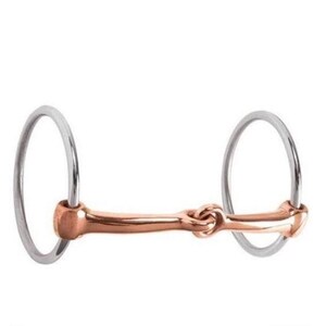Copper Lozenge Snaffle Bit | Stainless Steel Horse Bit | English Riding Bit | Horse Training Equipment | Equestrian Tack