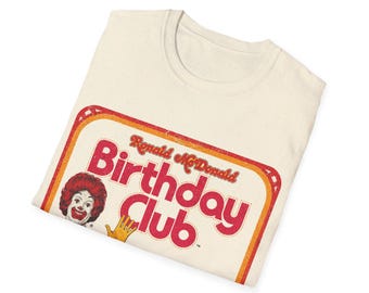 Vintage Mcdonald's Birthday Club T-shirt - Etsy