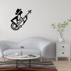 Feminine Guitar Wall Decor, Metal Wall Art, Perfect For CNC, Guitar Laser Cutting, Digital Wall Art Projects, Digital Files, dxf, svg