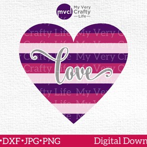 Washi Heart Love Valentine SVG | Machine Cut File | Digital Download | svg | dxf | jpg | png
