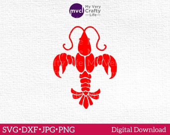 Crawfish SVG, Fleur de lis svg, Cajun svg, Cutting files for machines including svg, png, jpg & dxf. Commercial and Personal use.