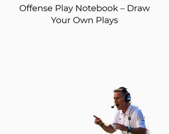 American Football Offense Playbook Printable | Digital Coaching Notebook | Base, Red Zone & Goal Line Planner | Instant Download