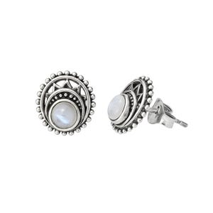 Rainbow Moonstone Earrings, 925 Sterling Silver Earring, Handmade Gemstone Earrings, Unique Design Earrings for Women, June Birthstone Gift