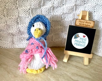 Jemima Puddleduck egg cosy or toy PDF knitting Pattern
