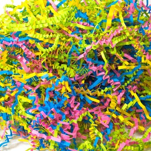 Bright Blend Crinkle Paper Stuffing: Bird & Small Pet Toy Enrichment (2 oz)