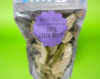 100% Green Apples - 1.5 Cups - Bird Bites Healthy Freeze Dried Treats