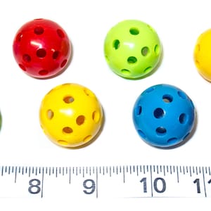 10 Mini Pinballs: Colorful Parrot & Bird Toy Parts