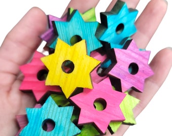 1.25" Pine Starbursts - 25 Pack - Parrot Toys and Bird Toy Parts by A Bird Toy - Crafting