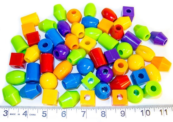 Jumbo Plastic Beads - 25 Pack - Bird Toy Parts for Parrot Toys - Safe for  Cockatiels, Conures, etc.