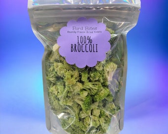 100% Broccoli - 1.5 Cups - Bird Bites Healthy Freeze Dried Treats