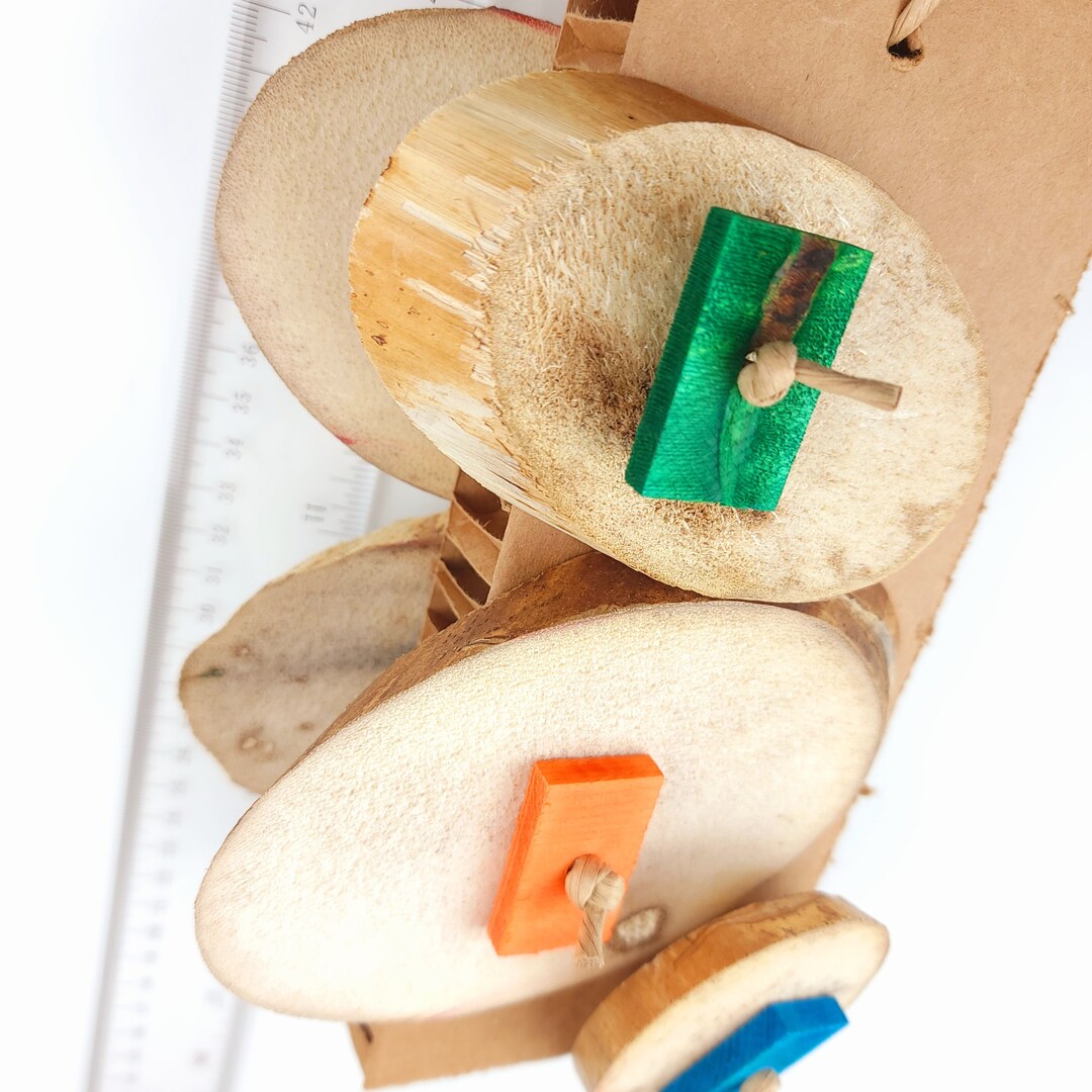 Yucca Play Paddle Shredder Parrot Toy With Natural Yucca Etsy