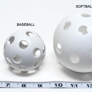 2 Plastic Softballs: 4&quot; Bird Toy Parts - DIY Parrot Toys