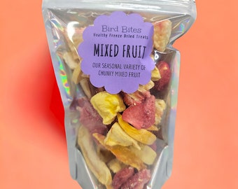 100% Tropical Mixed Fruit - 1.5 Cups - Bird Bites Healthy Freeze Dried Treats