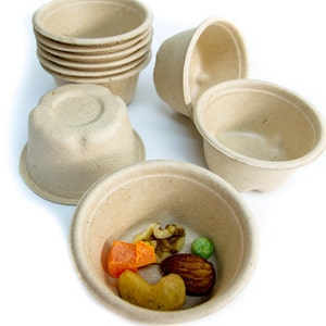 50 Natural Cardboard Munchie Cups: Parrot Foraging Toys & Bird Toy Parts