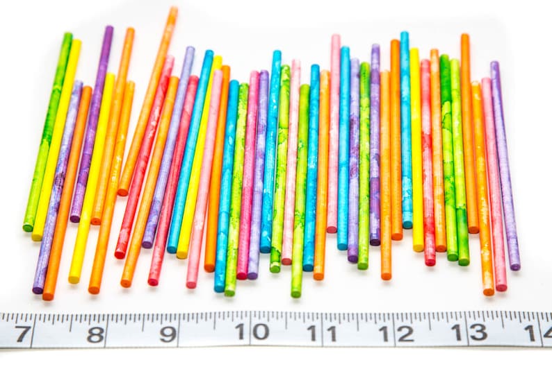 4.5 Paper Twist Sticks 50 Pack Crafting Parrot Etsy