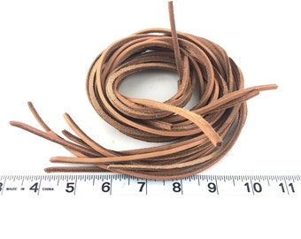 10 Pack - 1/8" Vegetable Tanned Leather Strips - Parrot Toys and Bird Toy Parts by A Bird Toy, crafting, jewelry