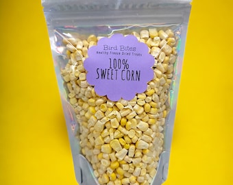 100% Sweet Corn - 1.5 Cups - Bird Bites Healthy Freeze Dried Treats