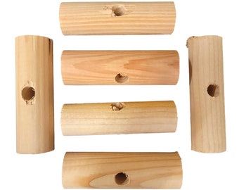 Jumbo Dowels - 6 Pack - Big Wood Cylinders