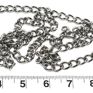 3.0 mm Stainless Steel Welded Link Chain: Bird/Parrot Toy Making - 5 Feet