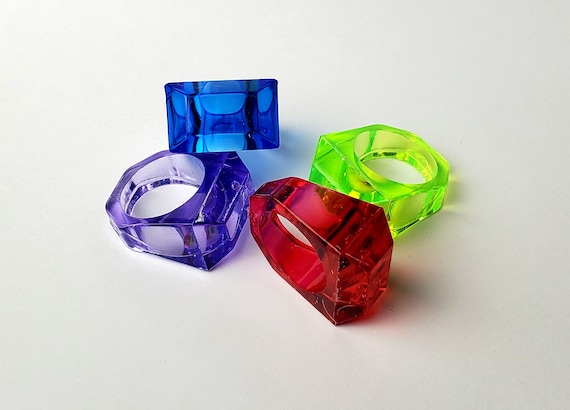 Anillos de plástico translúcidos de pulgada (paquete de 10) Piezas para  fabricar juguetes para pájaros y loros