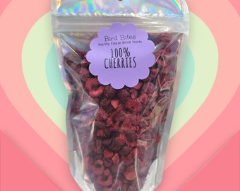 100% Cherries - 1.5 Cups - Bird Bites Healthy Freeze Dried Treats