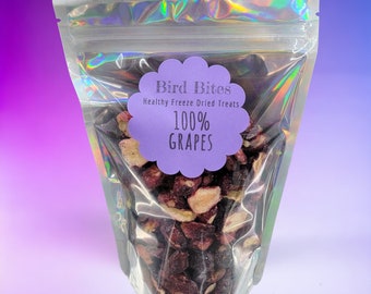 100% Grapes - 1.5 Cups - Bird Bites Healthy Freeze Dried Treats