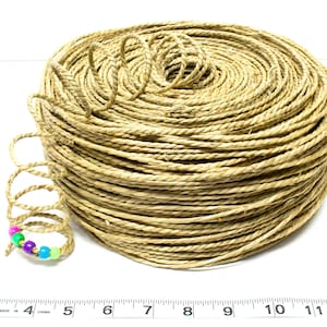 Seagrass Rope: Natural Bird Toy Parts (1/8 Inch, 20 Feet)