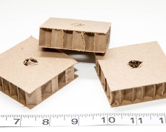 Cardboard Shredder Blocks: Parrot Bird Toy Parts (10 Pack)