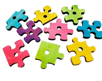 1.25" Puzzle Pieces - 25 Pack - Parrot Toys and Bird Toy Parts by A Bird Toy - Crafting