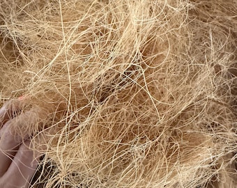 8 oz Natural Coconut Fiber - Crafting - Orchids - Parrot Toys and Bird Toy Parts by A Bird Toy