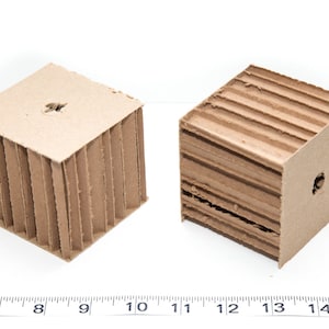 3&quot; Cardboard Shredder Cubes - 12 Pack - Parrot Bird Toys