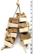 Balsa and Cork Double Stack Bird Toy - Metal Free