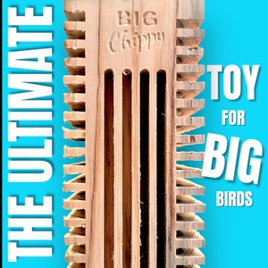 Big Chippy - The Ultimate Toy For Big Birds, parrots, African Grey, Cockatoo, Macaw