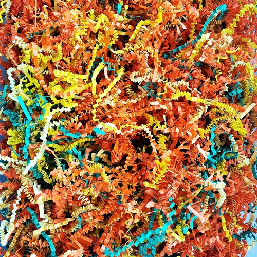 Sun Conure Bird Toy Crinkle Paper: Non-Toxic Parrot Enrichment (2 oz)