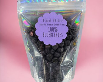 100% Blueberries - 1.5 Cups - Bird Bites Healthy Freeze Dried Treats