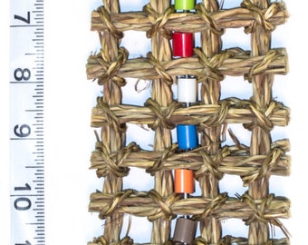 Natural Birdie Waffle by Cheep Thrills Bird Toys