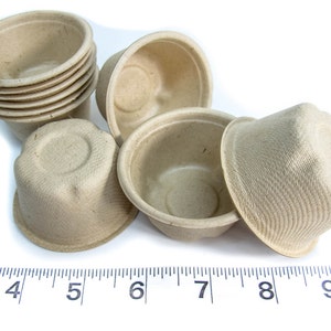 10 Natural Cardboard Munchie Cups: Parrot Foraging Toy Parts