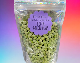 100% Green Peas - 1.5 Cups - Bird Bites Healthy Freeze Dried Treats