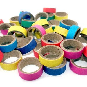 1" Birdie Bagels - 25 QTY -  Crafting - Cardboard Rings - Parrot Toys and Bird Toy Parts by A Bird Toy