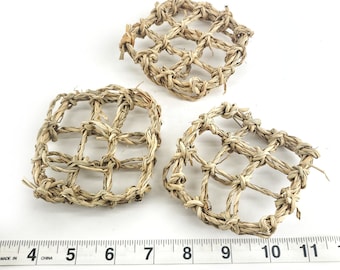 Seagrass Bird Toy Mats - Natural Parrot Chew Toys (3 Pack)