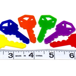 Plastic Birdie Keys - 24 pack - Crafting - Parrot Toys and Bird Toy Parts by A Bird Toy