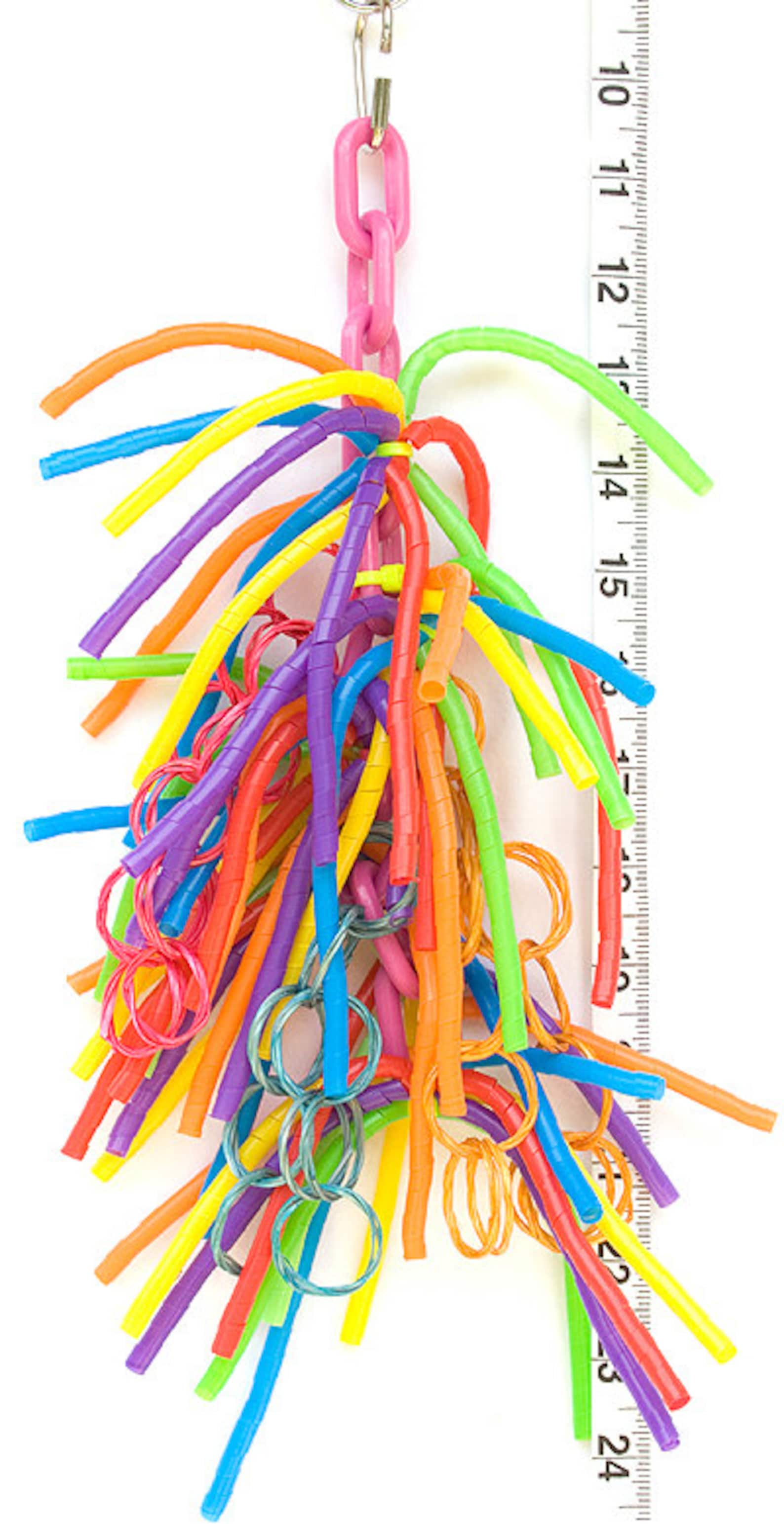 Crazy Straws Bird Toys for Pet Parrots by A Bird Toy Etsy