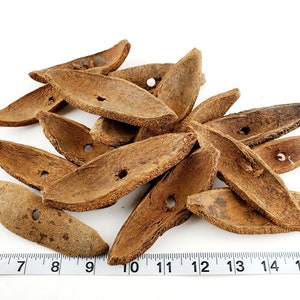 Mahogany Parrot Toy Spoons: Bird Toy Parts, 10 Pack