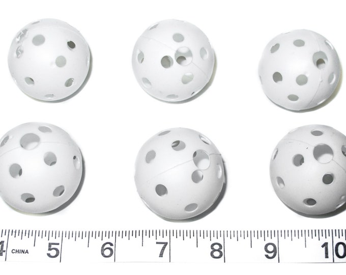 5 Plastic Golf sized Plastic Perforated Balls for Bird Toy Etsy