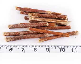 10 Qty - Natural Fiber Sticks w/Bark - Talon Toys for Birds - Crafting - Parrot Toys and Bird Toy Parts by A Bird Toy